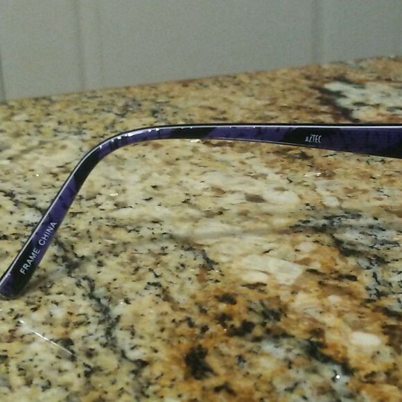 Aztec AZ 1012 BK/PL Sunglasses Frames 55[]16-135MM Black Purple main image 7